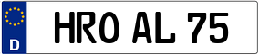 Trailer License Plate